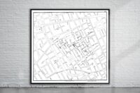 Vintage John Snow Cholera Map Of London