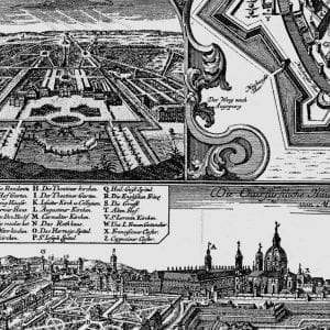 Vintage Map of Munich 1740