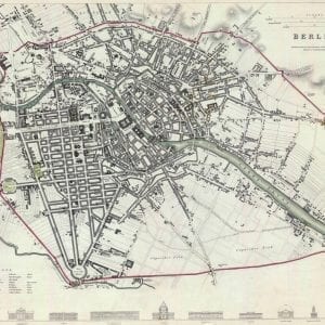 Vintage Map of Berlin 1833