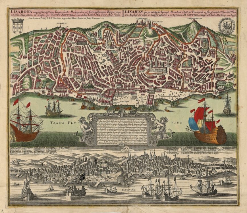 Old Map of Portugal 1730 Mapa de Portugal Vintage Map Wall Map Print -  VINTAGE MAPS AND PRINTS