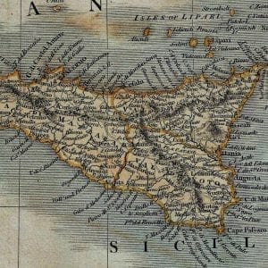 Vintage Map of Italy 1799