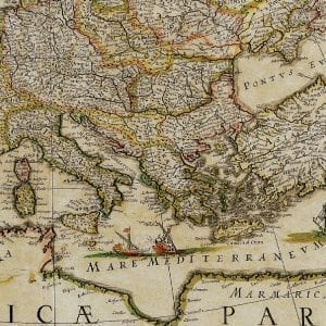 Vintage Map of Europe 1650