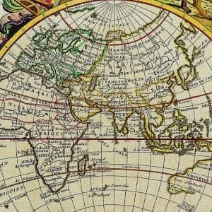 Vintage Nolin World Map 1755