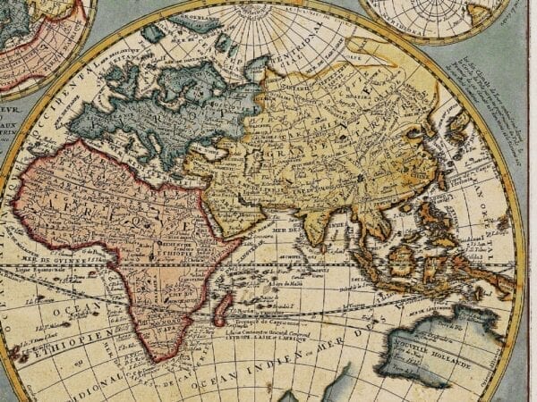 Vintage Nolin Map of the World 1741