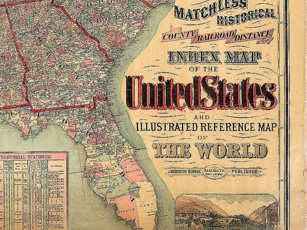 Map Of The Us In 1883 - Printable Online