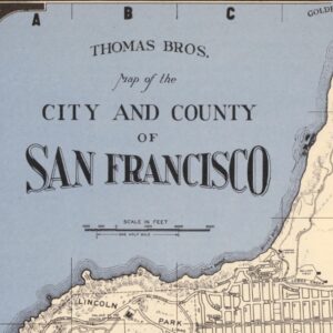 Vintage Map of San Francisco 1945