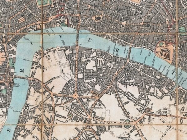 Vintage Map of London 1806