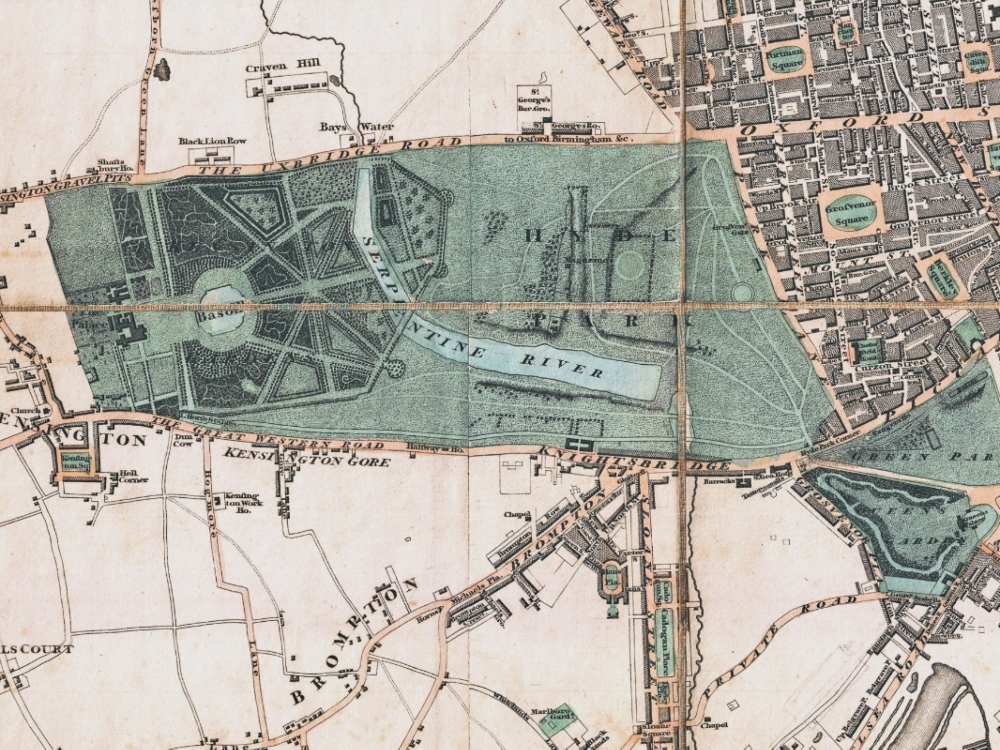 Vintage Map of London 1806