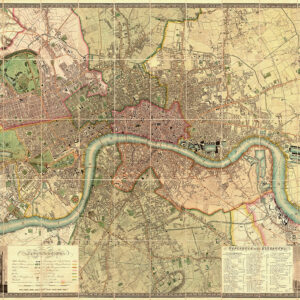 Vintage Map of London 1830