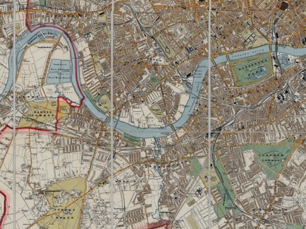 Vintage Map of London 1905