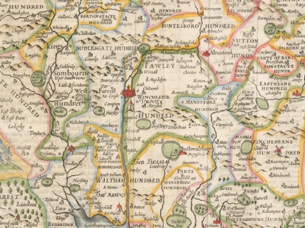 Vintage Map of Hantshire