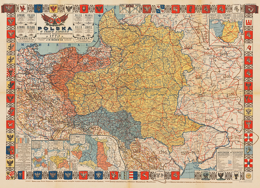 Vintage Map of Poland