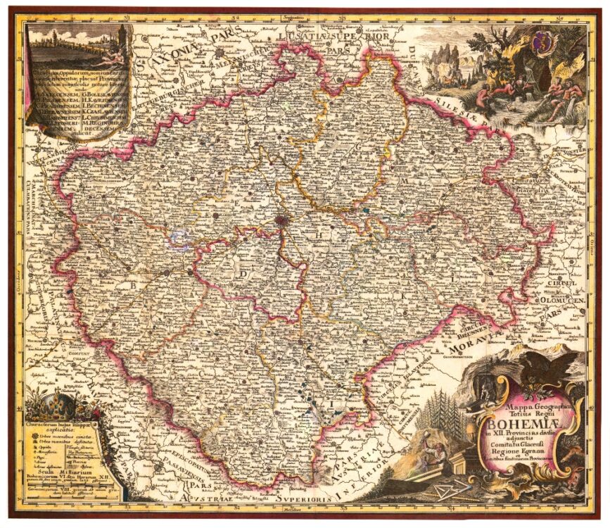 Old Map Of Bohemia