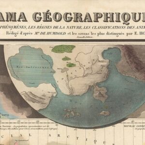 Vintage Map of the World 1854