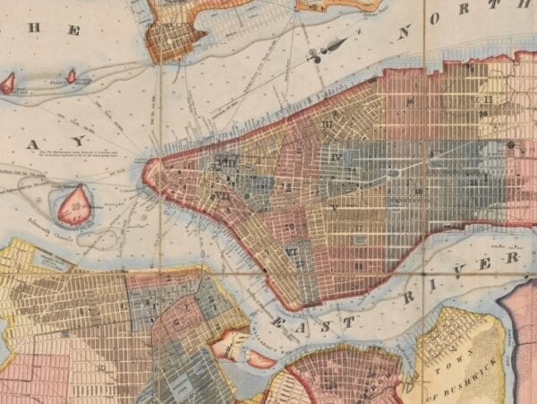 Vintage Map of New York 1857