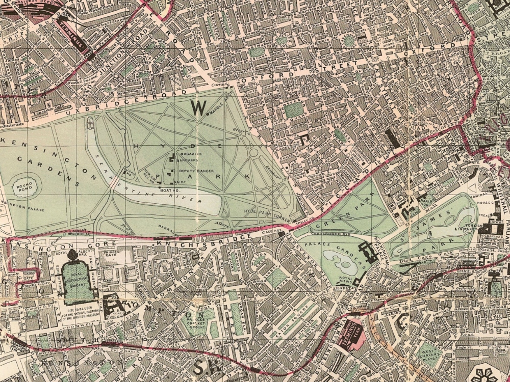 Old Map Of London 1880 Vintage Map Of London Vintage - vrogue.co