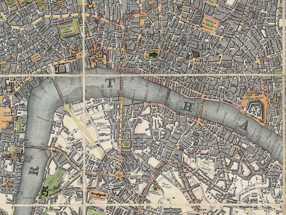 Vintage Map of London 1817