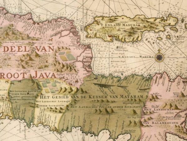 Vintage Map of Java 1728